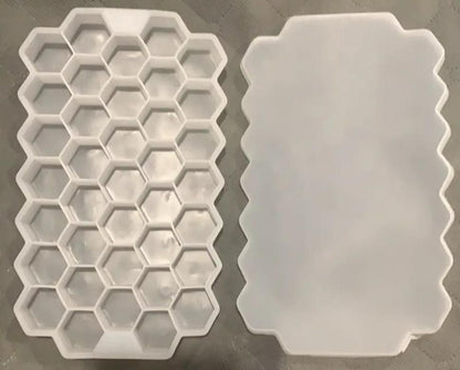 **Kitchen4U Silicone Ice Cube Tray | Flexible 37-Cube Tray for Drinks (1 Pc)** ❄️