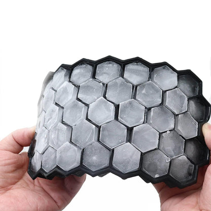 **Kitchen4U Silicone Ice Cube Tray | Flexible 37-Cube Tray for Drinks (1 Pc)** ❄️