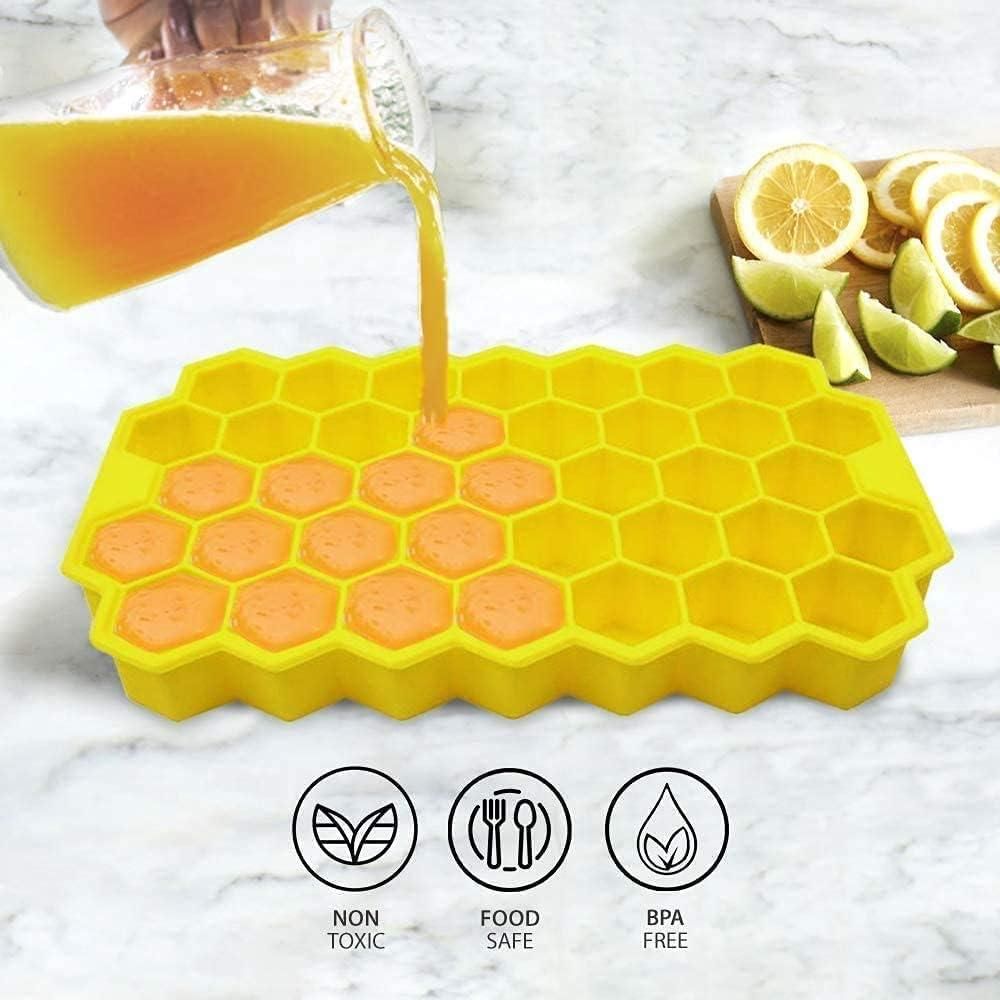 **Kitchen4U Silicone Ice Cube Tray | Flexible 37-Cube Tray for Drinks (1 Pc)** ❄️