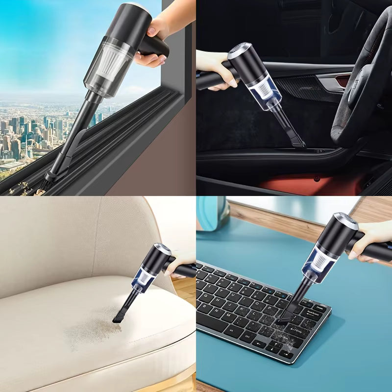 "Portable Cordless Car Vacuum Cleaner | High Power Rechargeable Mini Cleaner | Air Blower for Car & Home"