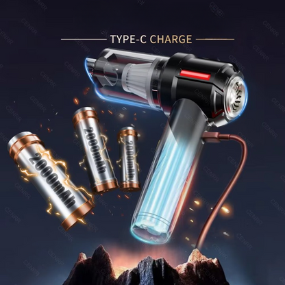 "Portable Cordless Car Vacuum Cleaner | High Power Rechargeable Mini Cleaner | Air Blower for Car & Home"