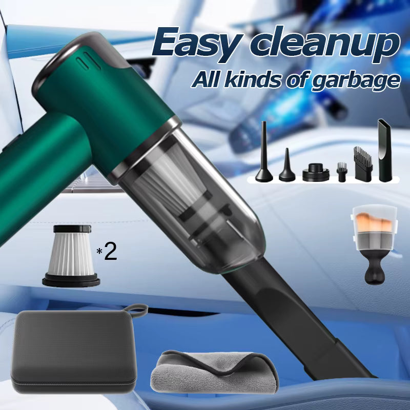 "Portable Cordless Car Vacuum Cleaner | High Power Rechargeable Mini Cleaner | Air Blower for Car & Home"