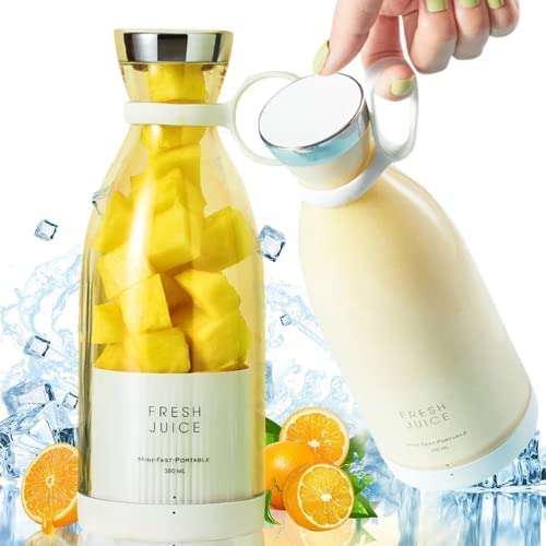 Electric Portable Mini Fruit Juicer Bottle | USB Rechargeable Blender | for Smoothies, Shakes & Fresh Juice | Travel Blender