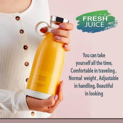 Electric Portable Mini Fruit Juicer Bottle | USB Rechargeable Blender | for Smoothies, Shakes & Fresh Juice | Travel Blender