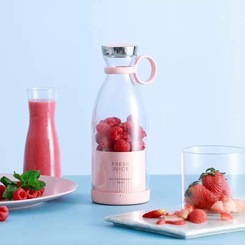 Electric Portable Mini Fruit Juicer Bottle | USB Rechargeable Blender | for Smoothies, Shakes & Fresh Juice | Travel Blender
